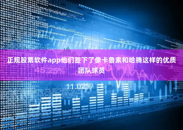 正规股票软件app他们签下了像卡鲁索和哈腾这样的优质团队球员